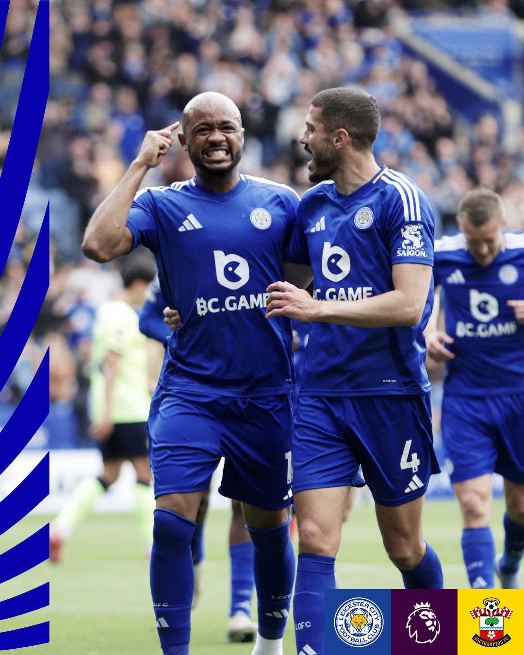 莱斯特城客场险胜南安普顿，紧咬榜首的简单介绍